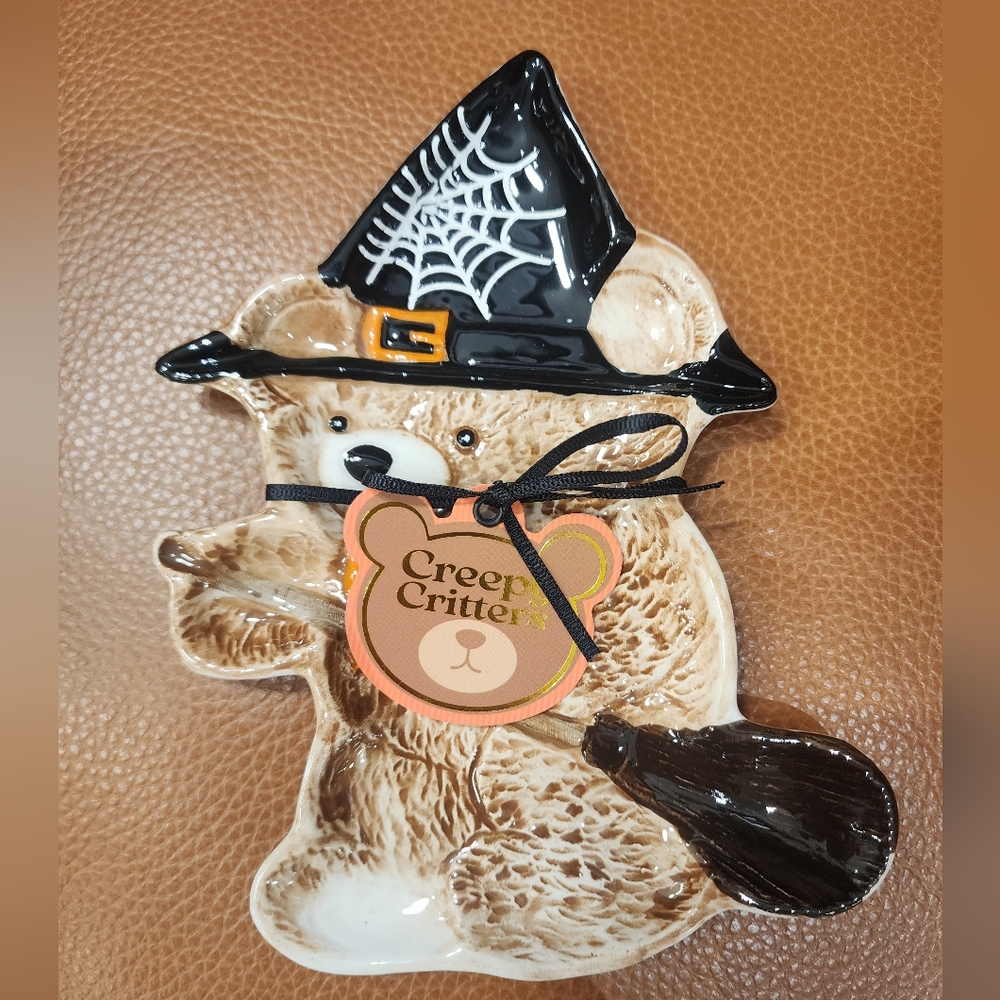 Creepy Critters Witch Bear Spoon Rest